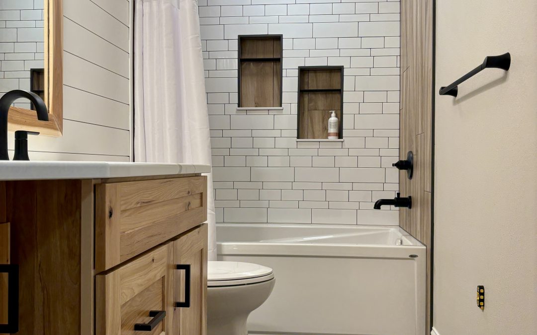 Hallway Bathroom Remodel in Northwest Ohio | From 1960s Bathroom to Bright Modern Space